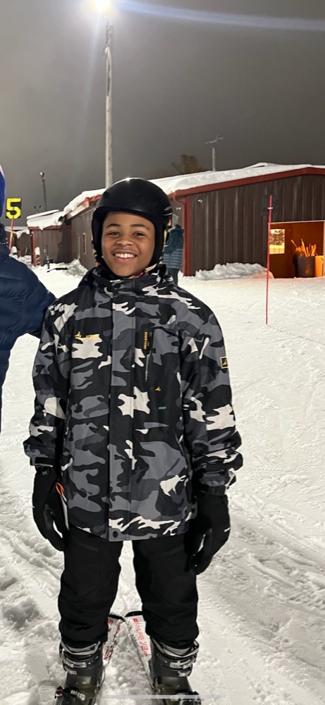 Young skier at Sunburst